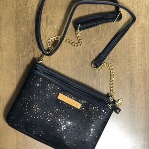 MAXSTUDIO  Black and Gold Crossbody